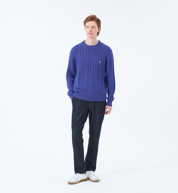 MACKINTOSH PHILOSOPHY「バッキンガムベア ケーブル クルーネックプルオーバー」|ニット・セーター|