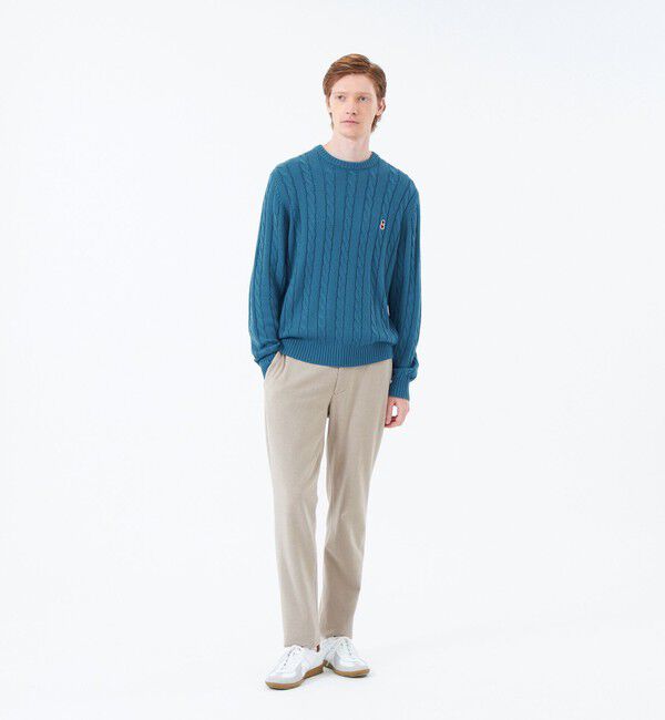 MACKINTOSH PHILOSOPHY「バッキンガムベア ケーブル クルーネックプルオーバー」|ニット・セーター|