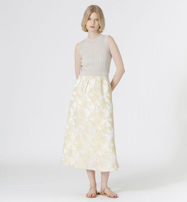  「ニットブロックワンピース」|ワンピース|