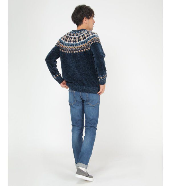 ikka「球心柄モールクルーニット」|ニット・セーター|