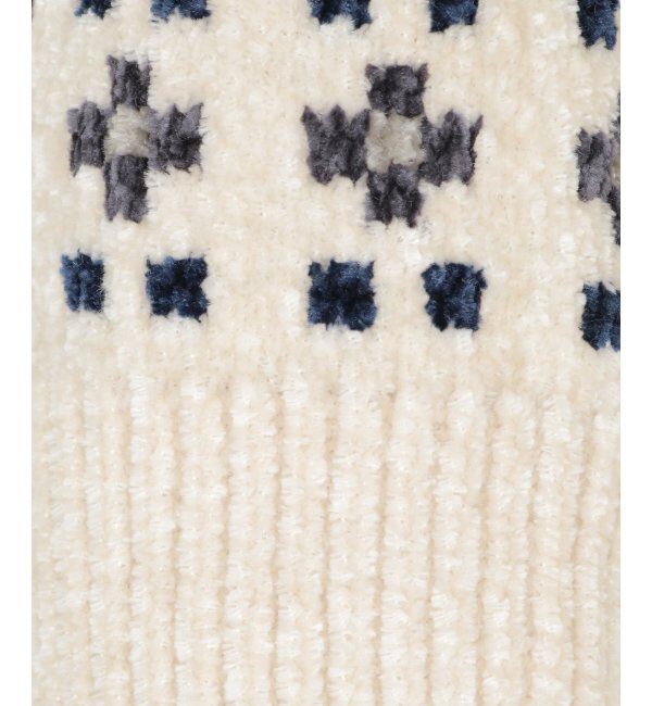 ikka「球心柄モールクルーニット」|ニット・セーター|