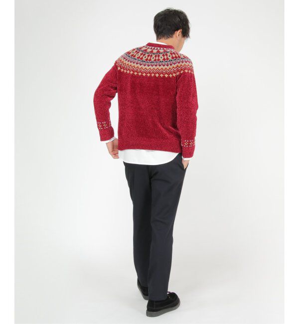 ikka「球心柄モールクルーニット」|ニット・セーター|