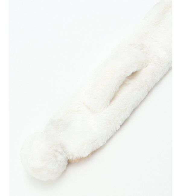 ikka kids「ボーダー切り替えフェイクファーマフラー」|その他|