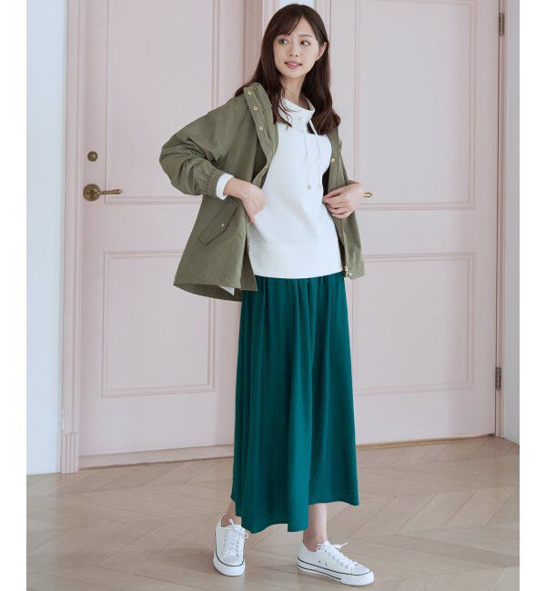 ikka「ダンボールニットスピンドルプルオーバー」|パーカー|