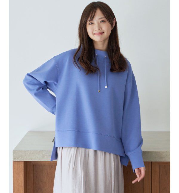 ikka「ダンボールニットスピンドルプルオーバー」|パーカー|