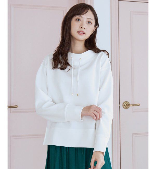 ikka「ダンボールニットスピンドルプルオーバー」|パーカー|