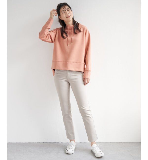 ikka「ダンボールニットスピンドルプルオーバー」|パーカー|