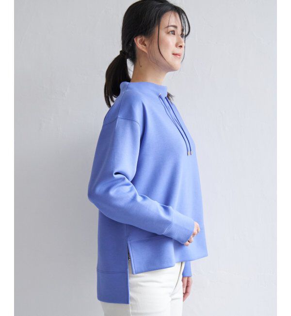 ikka「ダンボールニットスピンドルプルオーバー」|パーカー|