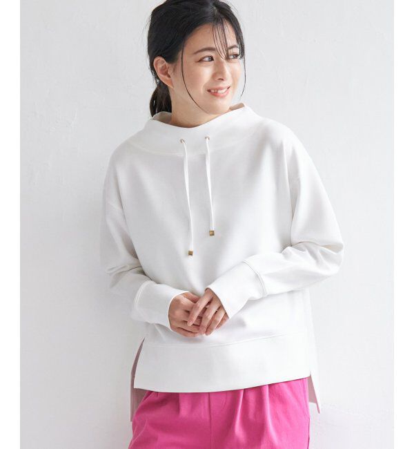 ikka「ダンボールニットスピンドルプルオーバー」|パーカー|