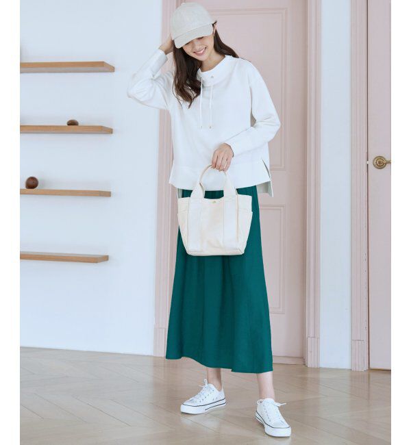 ikka「ダンボールニットスピンドルプルオーバー」|パーカー|