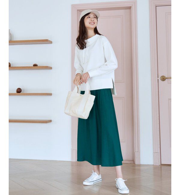 ikka「ダンボールニットスピンドルプルオーバー」|パーカー|