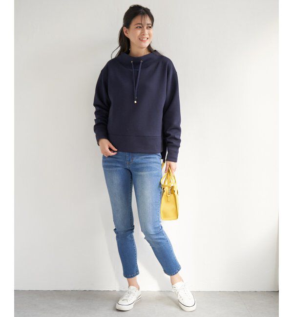 ikka「ダンボールニットスピンドルプルオーバー」|パーカー|