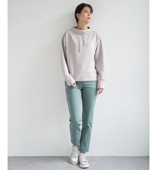 ikka「ダンボールニットスピンドルプルオーバー」|パーカー|