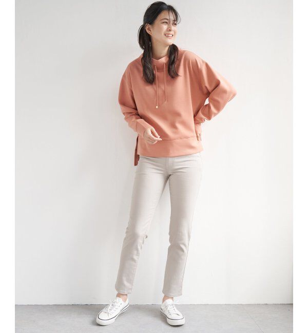 ikka「ダンボールニットスピンドルプルオーバー」|パーカー|