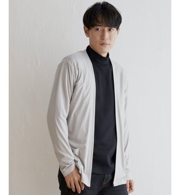 ikka「バイカラーボタンレスカーディガン」|カーディガン|