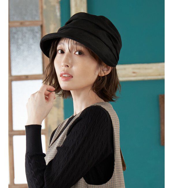 ikka「エコスエードバイザーキャスケット」|その他|