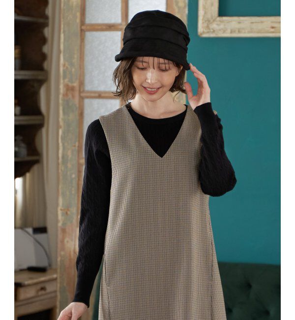 ikka「エコスエードバイザーキャスケット」|その他|