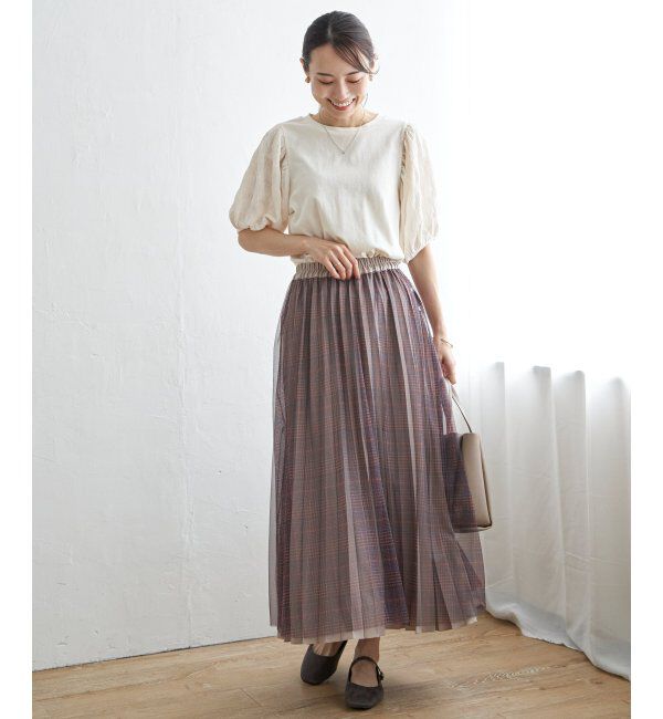 ikka「袖フクレ切替半袖プルオーバー」|その他|