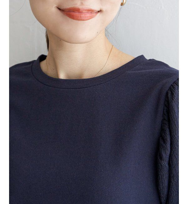 ikka「袖フクレ切替半袖プルオーバー」|その他|