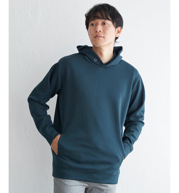 ikka「【抗菌防臭】GOKU楽ダンボールパーカー」|パーカー|グリーン