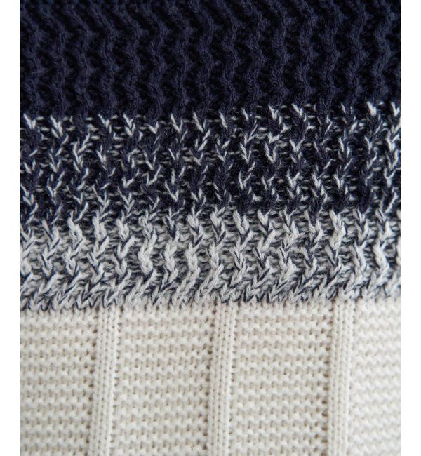 ikka「バイカラーグラデーションニット」|プルオーバー|