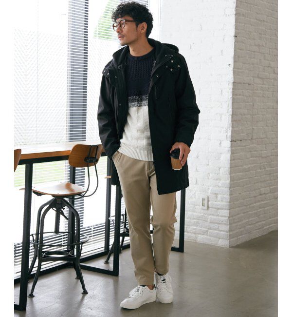 ikka「バイカラーグラデーションニット」|プルオーバー|