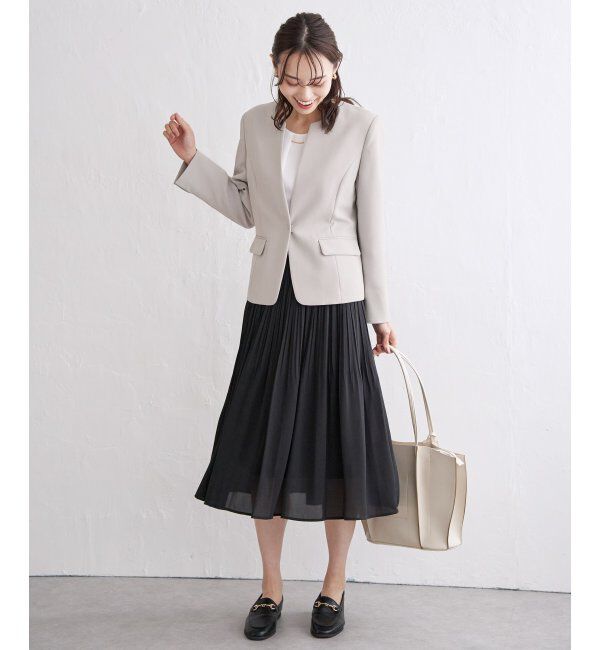 IKKA LOUNGE「ウォッシャブルキーネックジャケット」|その他|