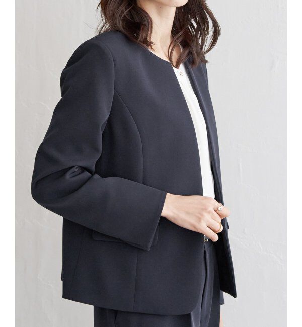 IKKA LOUNGE「ウォッシャブルキーネックジャケット」|その他|