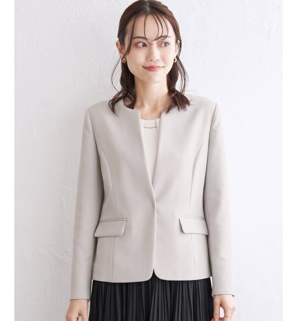 IKKA LOUNGE「ウォッシャブルキーネックジャケット」|その他|