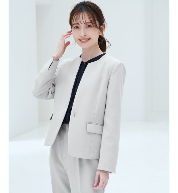 IKKA LOUNGE「ウォッシャブルキーネックジャケット」|その他|