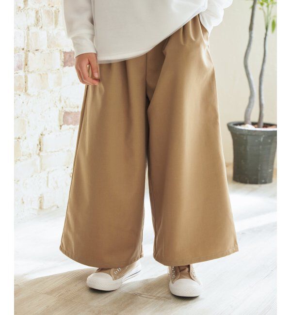 ikka kids「TRベルト付きタックワイドパンツ（120~160cm）」|その他|