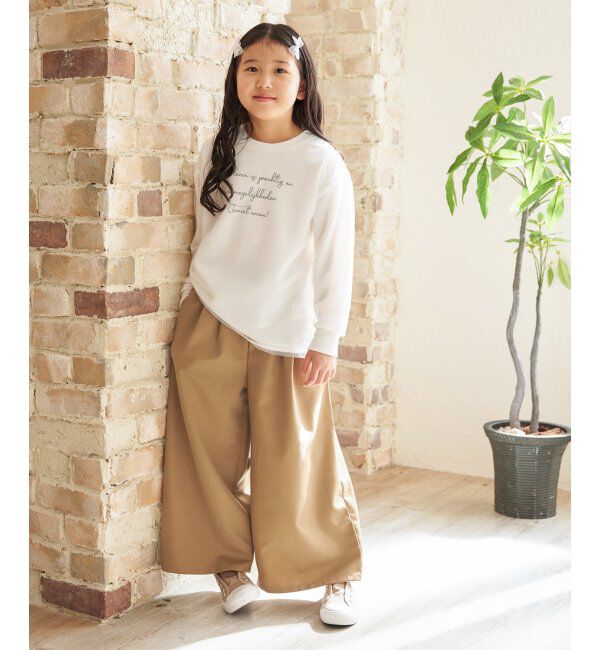 ikka kids「TRベルト付きタックワイドパンツ（120~160cm）」|その他|