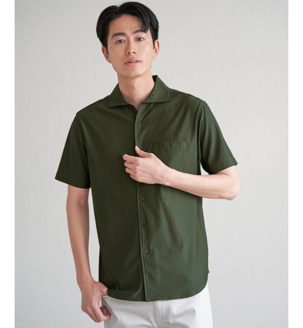 IKKA LOUNGE「【吸水速乾／イージーケア】アーバンドライ フルオープンポロシャツ」|Tシャツ・カットソー|