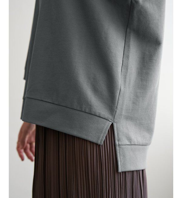 ikka「冷感ミニ裏毛スウェットT」|プルオーバー|