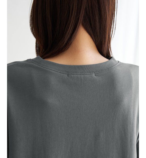 ikka「冷感ミニ裏毛スウェットT」|プルオーバー|