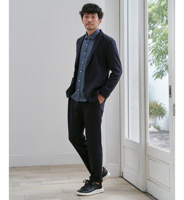 IKKA LOUNGE「GOKU楽ワークTRポンチジャケット」|テーラードジャケット|