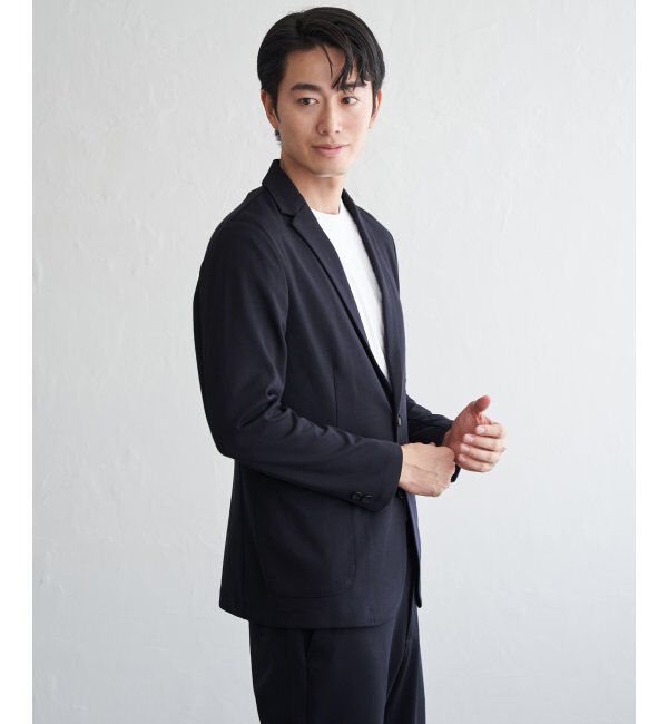 IKKA LOUNGE「GOKU楽ワークTRポンチジャケット」|テーラードジャケット|