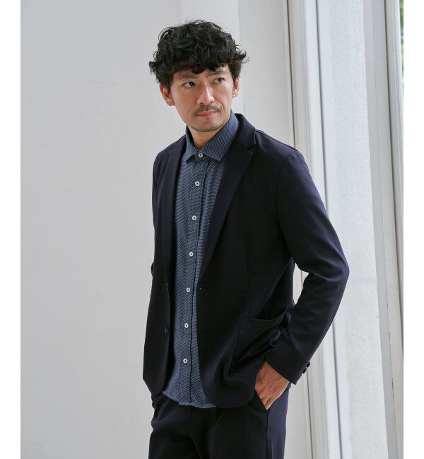 IKKA LOUNGE「GOKU楽ワークTRポンチジャケット」|テーラードジャケット|