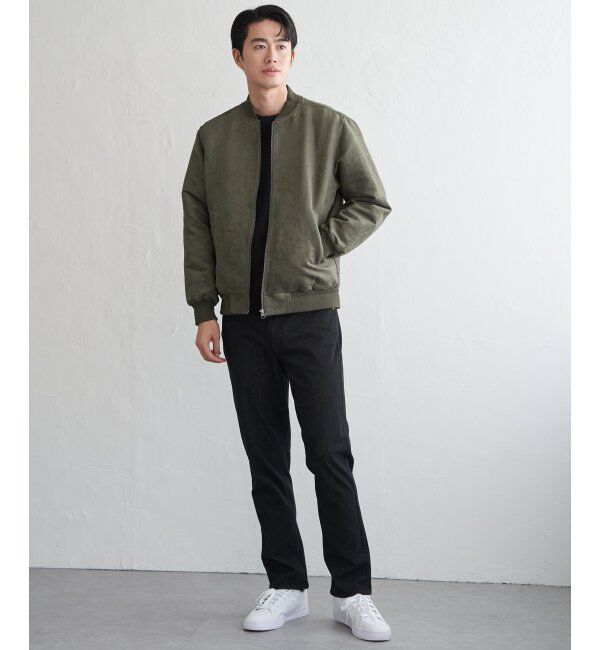 ikka「フェイクスウェードブルゾン」|ブルゾン・スタジャン|