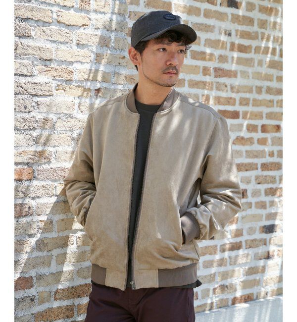 ikka「フェイクスウェードブルゾン」|ブルゾン・スタジャン|