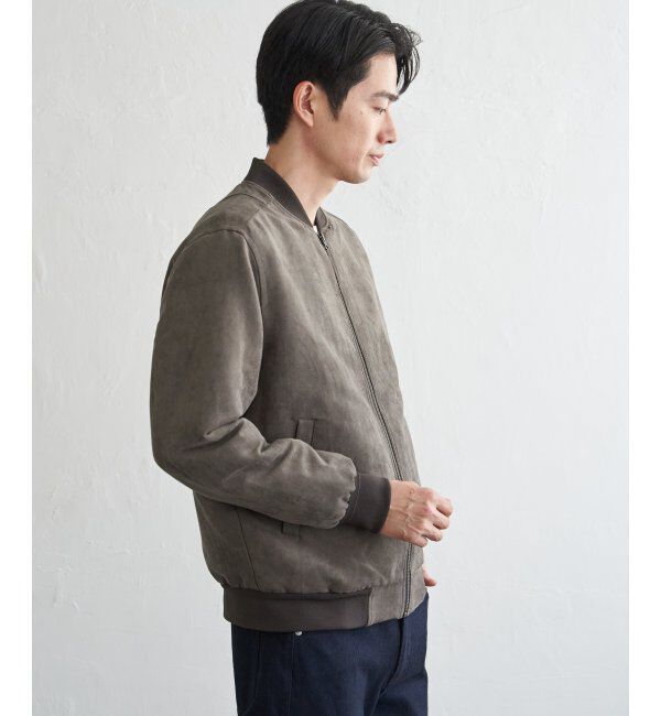 ikka「フェイクスウェードブルゾン」|ブルゾン・スタジャン|