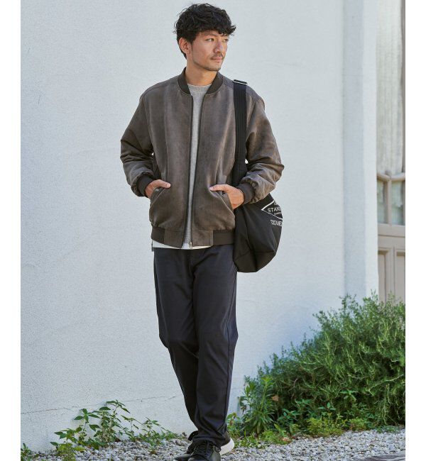 ikka「フェイクスウェードブルゾン」|ブルゾン・スタジャン|