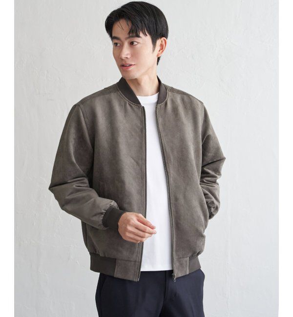 ikka「フェイクスウェードブルゾン」|ブルゾン・スタジャン|