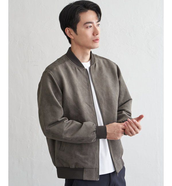 ikka「フェイクスウェードブルゾン」|ブルゾン・スタジャン|