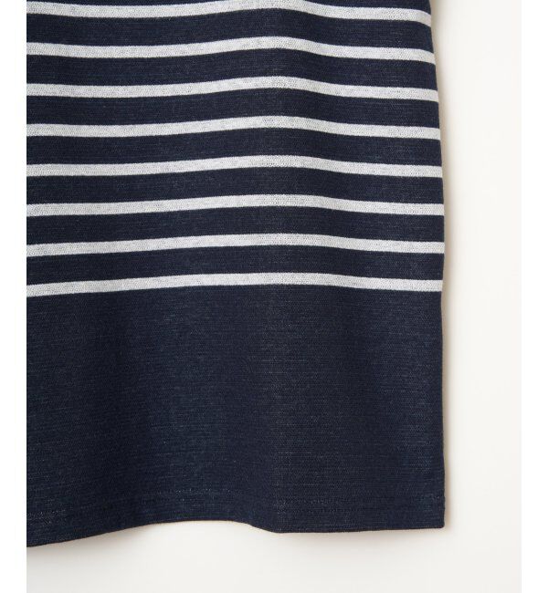 ikka「ジャカード3カラーボーダーロンT」|Tシャツ・カットソー|