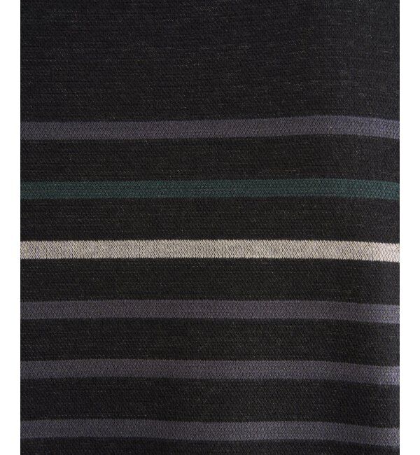 ikka「ジャカード3カラーボーダーロンT」|Tシャツ・カットソー|