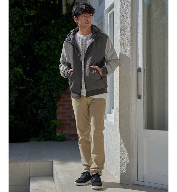 ikka「【親子コーデ】sorona(R)ブロックスコンビパーカー」|ブルゾン・スタジャン|