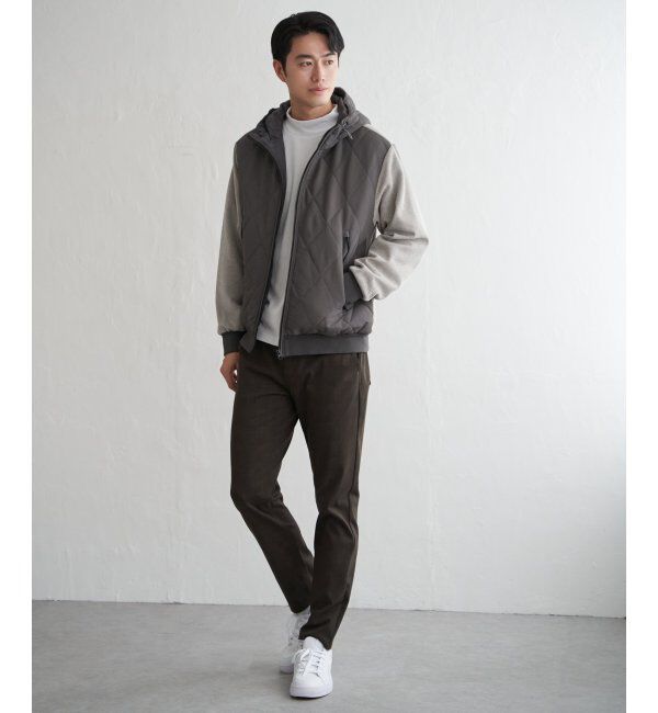 ikka「【親子コーデ】sorona(R)ブロックスコンビパーカー」|ブルゾン・スタジャン|