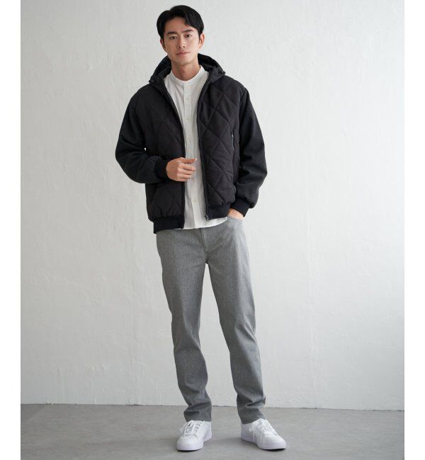 ikka「【親子コーデ】sorona(R)ブロックスコンビパーカー」|ブルゾン・スタジャン|