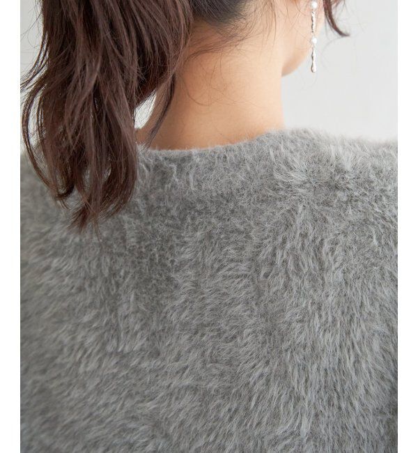 ikka「フェザーＶネックベスト」|ニット・セーター|